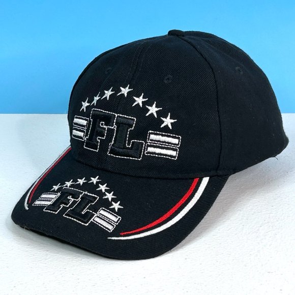 Florida FL Initials Embroidered Baseball Cap Hat Adjustable Strap Back‎ - Picture 3 of 5